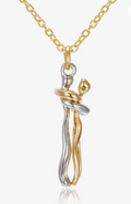 Kram-halsband i guld och silver