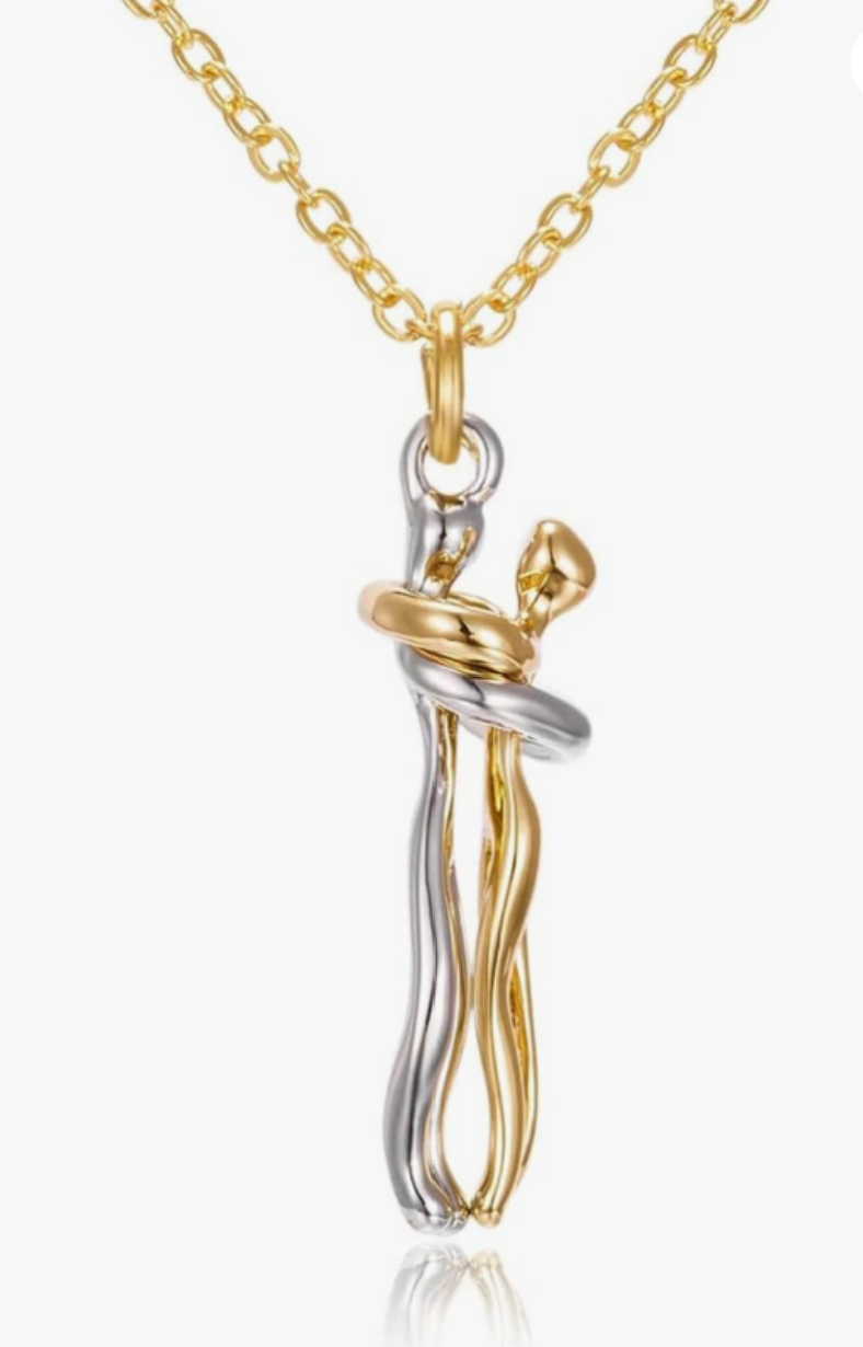 Kram-halsband i guld och silver