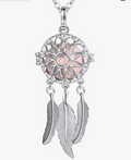 Drömfångare Halsband Harmony Ball – Silver & Persika