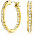 Swarovski Sommerset Ringörhängen – Guld & Kristall
