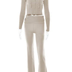 Apricot suit / L