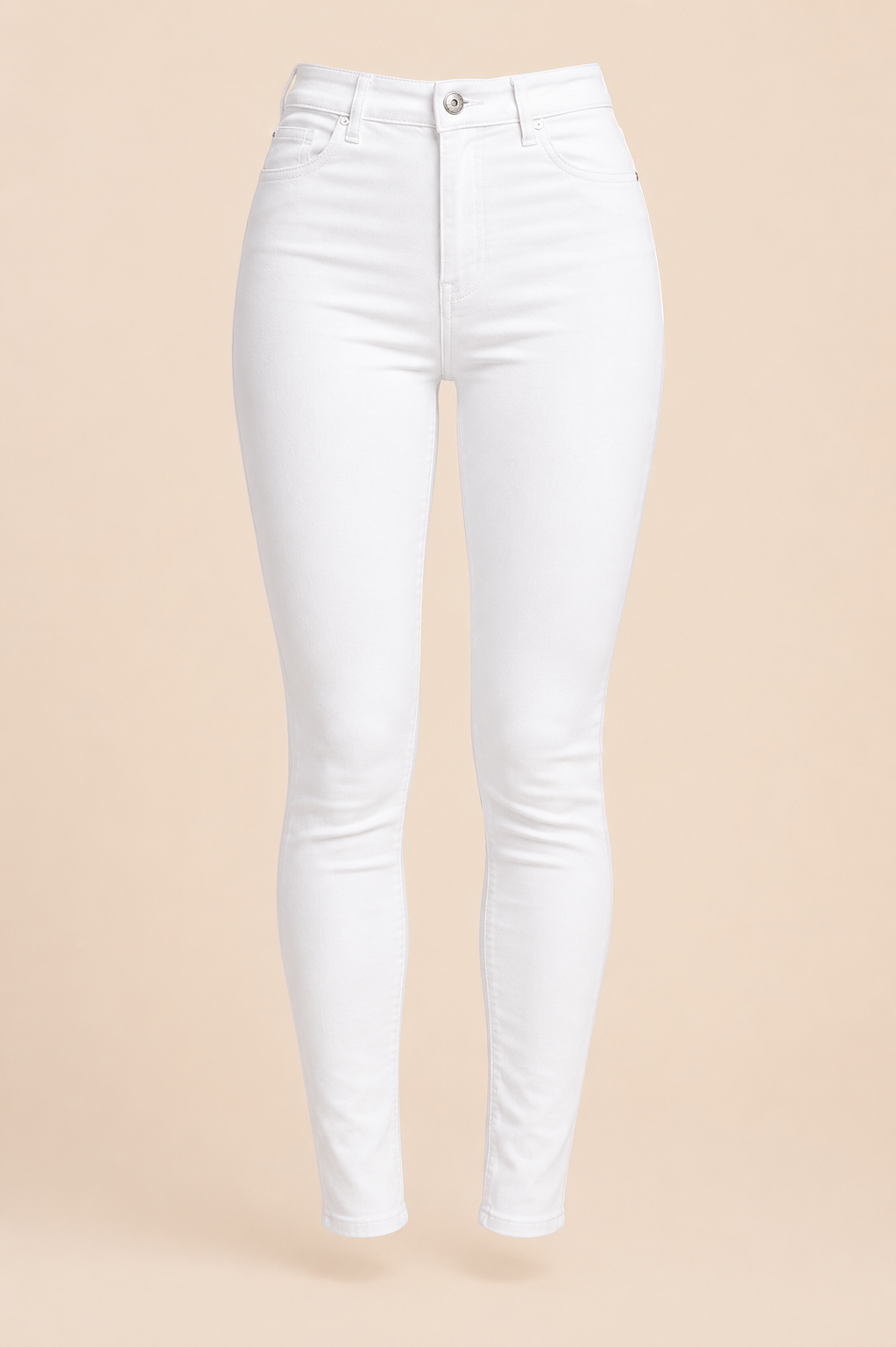 Elara Super High Waist Byxor Dam – Vita Skinny Jeans