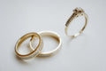 Elegant Gold Ring with Crystal