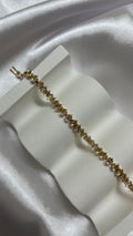 Luxury Gold Bracelet with Crystals